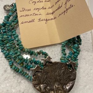 Sterling silver and turquoise necklace/choker